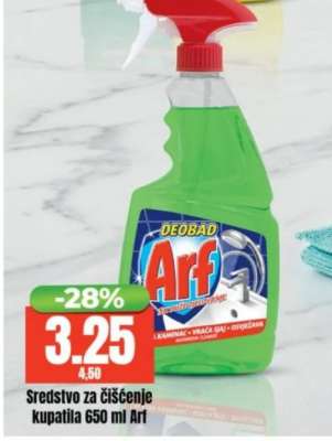 Sredstvo za čišćenje kupatila 650 ml Arf