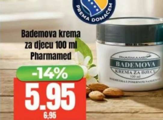 Bademova krema za djecu 100 ml Pharmamed