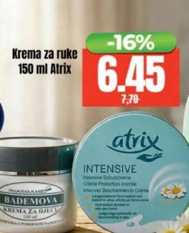 Krema za ruke 150 ml, Atrix