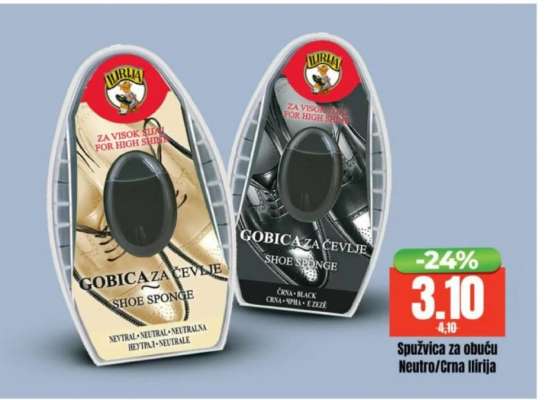 Spužvica za obuću Neutro/Crna Ilirija