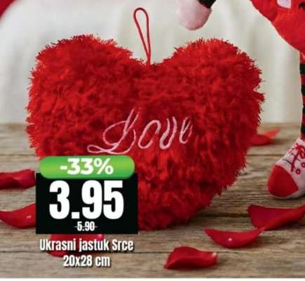 Ukrasni jastuk Srce