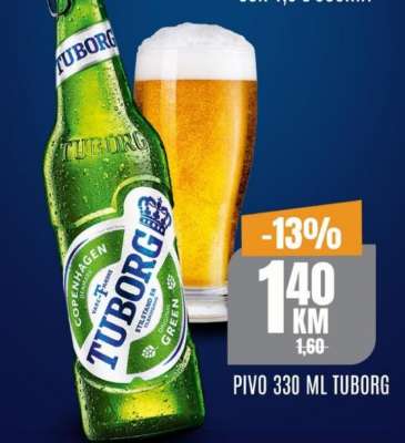 Pivo 330 ml, Tuborg