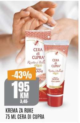 Krema za ruke 75 ml, Cera di Cupra
