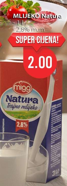 Mlijeko Natura