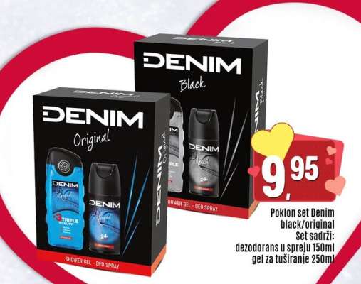 Poklon set Denim black/original