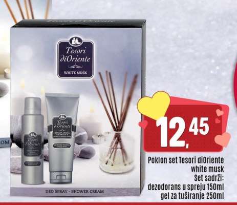 Poklon set Tesori d'oriente white musk
