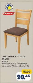 TRPEZARIJSKA STOLICA GRADEL