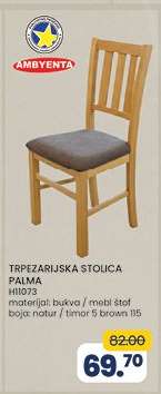 TRPEZARIJSKA STOLICA PALMA