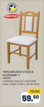 TRPEZARIJSKA STOLICA ECONOMIC II