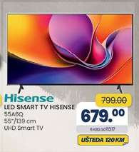 Hisense LED SMART TV HISENSE 55A6Q