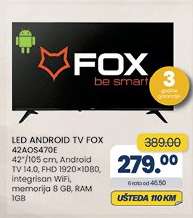 LED ANDROID TV FOX 42AO5470E