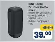 BLUETOOTH ZVUČNIK HAMA