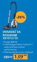 USISAVAČ SA POSUDOM XB1012/10