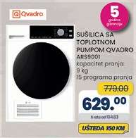 SUŠILICA SA TOPLOTNOM PUMPOM QVADRO ARS9001