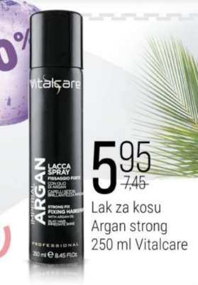 Lak za kosu Argan strong 250 ml Vitalcare
