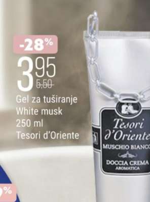 Tesori d’Oriente Gel za tuširanje White musk