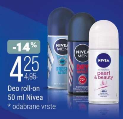Deo roll-on 50 ml, Nivea