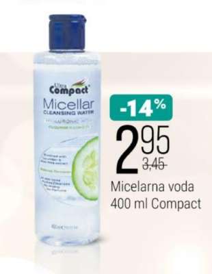 Micelarna voda 400 ml Compact