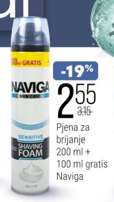 Naviga Men Care Sensitive Shaving Foam