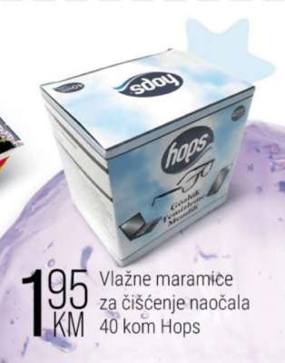 Vlažne maramice za čišćenje naočala