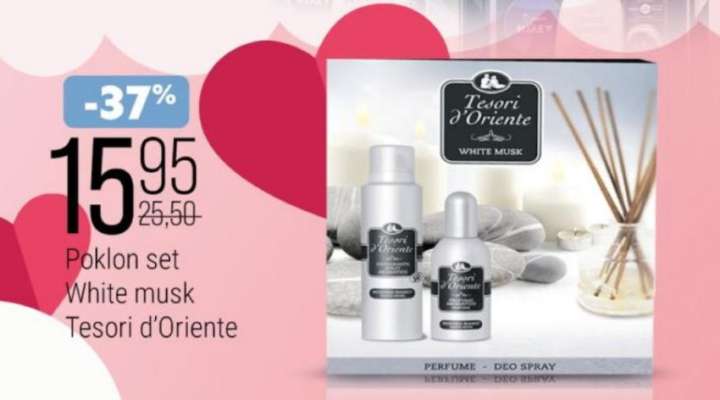 Poklon set White musk Tesori d'Oriente