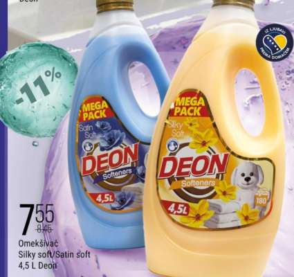 Omekšivač Silky soft/Satin soft 4,5 L Deon