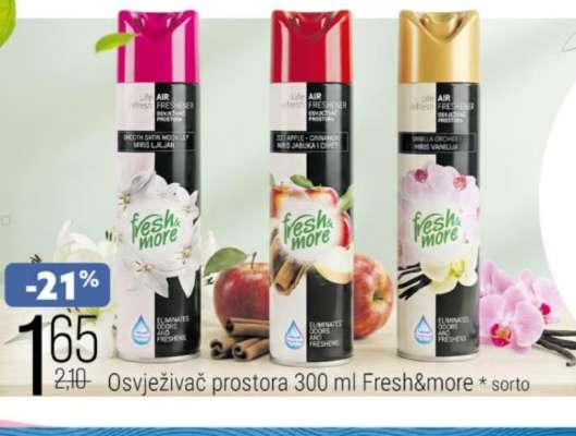 Osvježivač prostora 300 ml Fresh&more