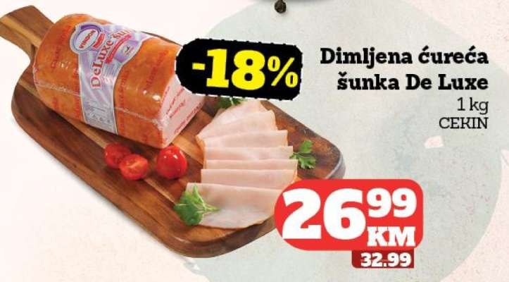 Dimljena ćureća šunka De Luxe
