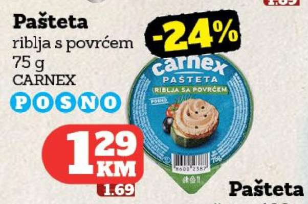 Pašteta riblja s povrćem