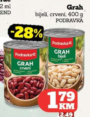 Grah bijeli, crveni, 400 g