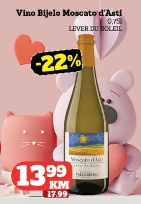 Vino bijelo Moscato d’Asti