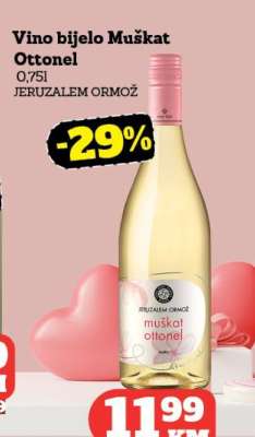 Vino bijelo Muškat Ottonel