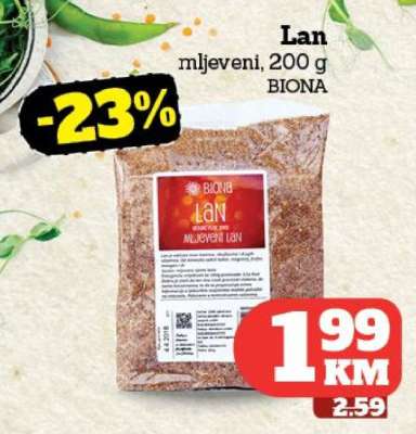 Lan mljeveni, 200 g