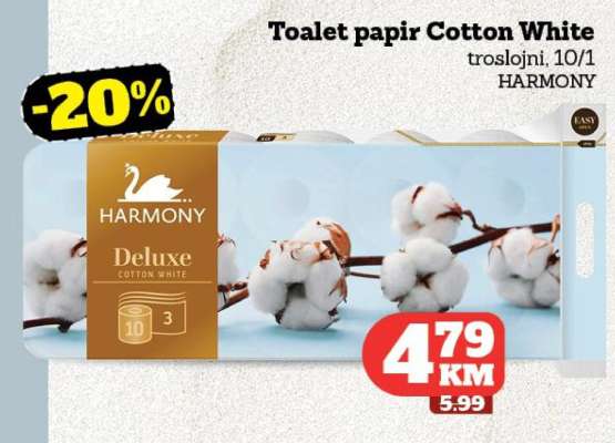 Toalet papir Cotton White