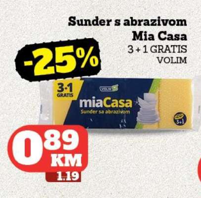 Sunder s abrazivom Mia Casa