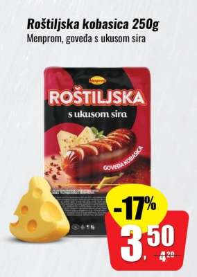 Roštiljska kobasica 250g