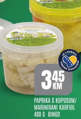 PAPRIKA S KUPUSOM/MARINIRANI KARFIOL