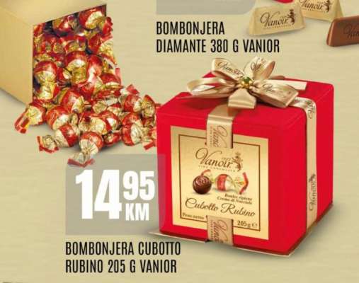 BOMBONJERA CUBOTTO RUBINO 205 G VANIOR