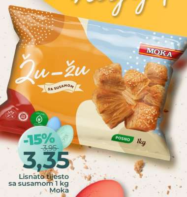 Lisnato tijesto sa susamom 1 kg Moka