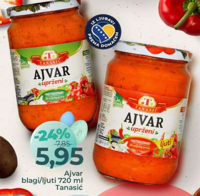 Ajvar blagi/ljuti 720 ml Tanasić