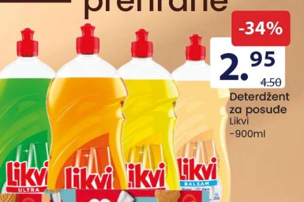 Deterdžent za posuđe Likvi