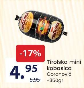 Tirolska mini kobasica
