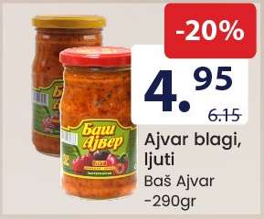 Ajvar blagi, ljuti