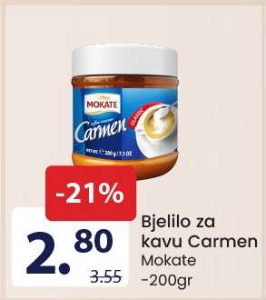 Bjelilo za kavu Carmen