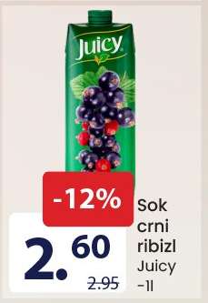 Sok crni ribizl Juicy