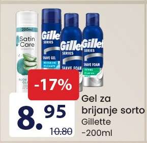 Gel za brijanje sorto Gillette