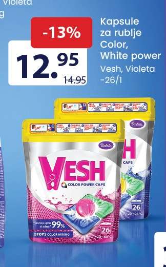 Kapsule za rublje Color, White power Vesh, Violeta