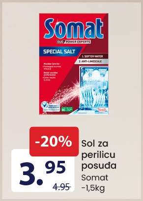 Sol za perilicu posuđa Somat