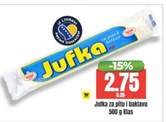 Jufka za pitu i baklavu