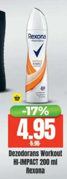 Dezodorans Workout HI-IMPACT 200 ml Rexona
